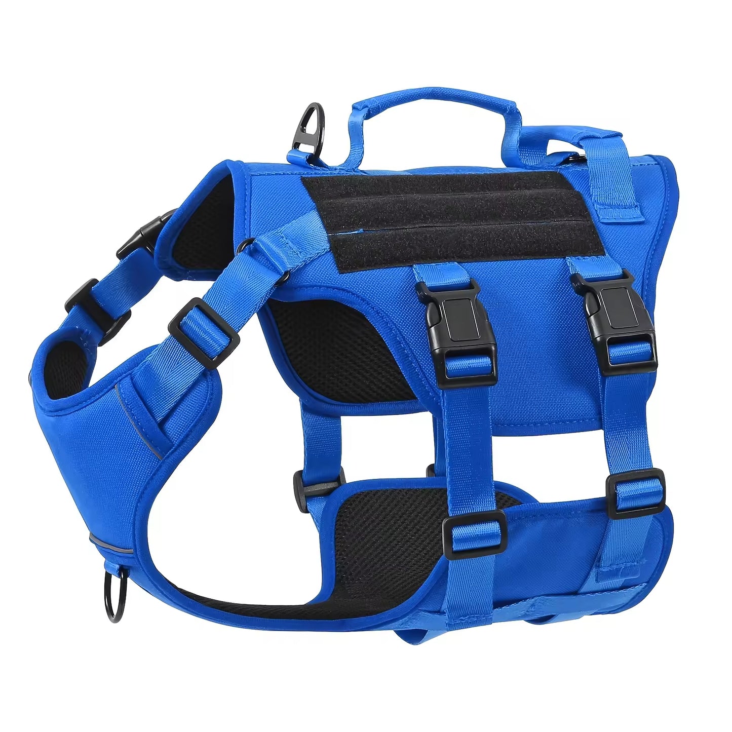 Tactical Dog Harness Vest – Adjustable, No-Pull, Reflective with Dual Handles