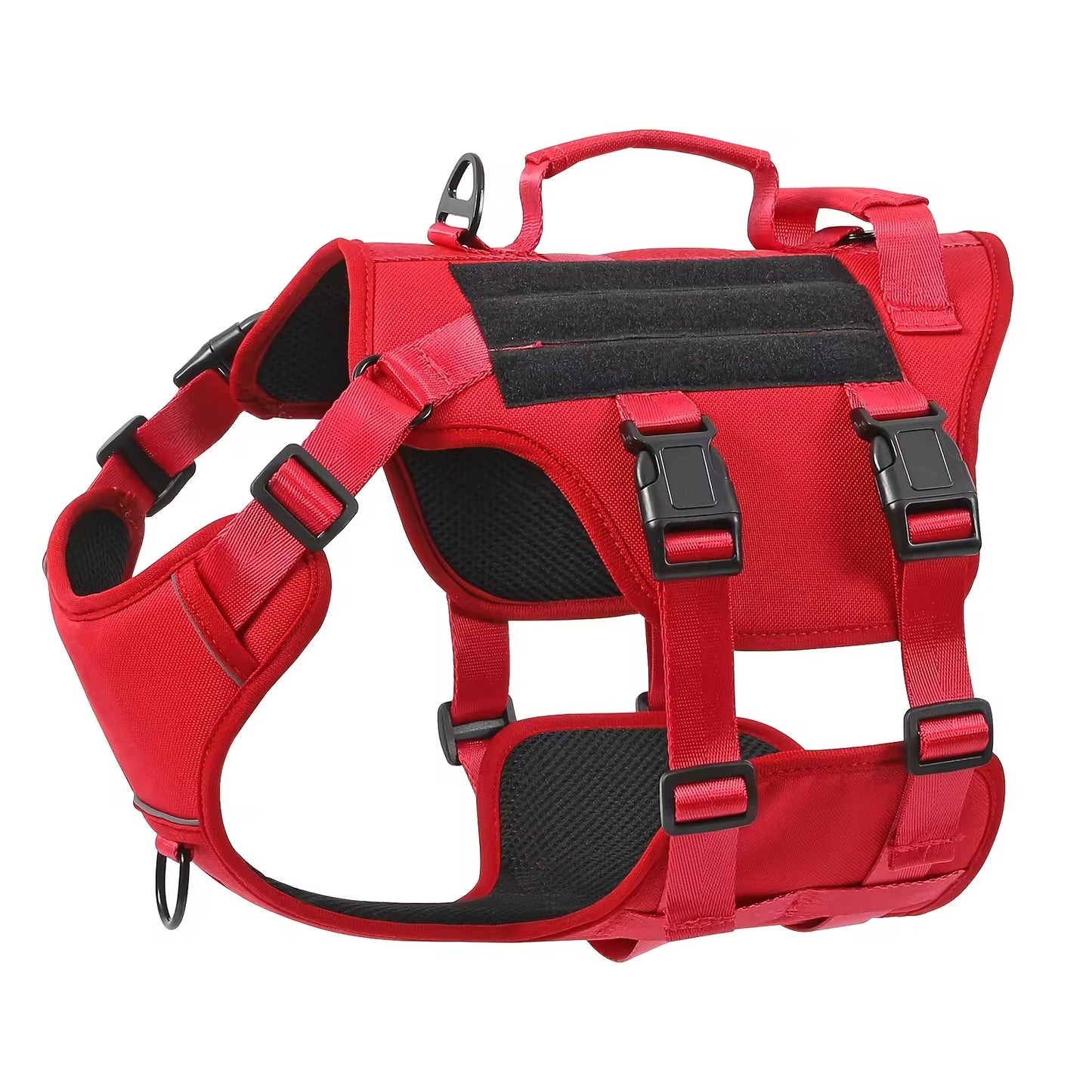 Tactical Dog Harness Vest – Adjustable, No-Pull, Reflective with Dual Handles